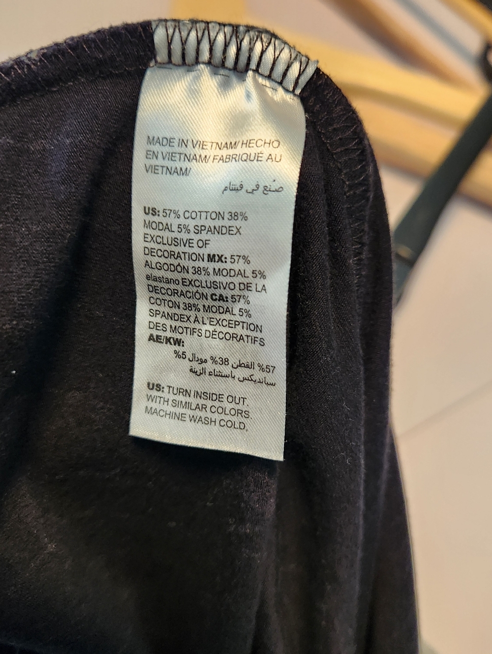 Soma Lounge Pants Medium Navy Pinstripe Champagne Print Cotton Modal Like New! - Picture 9 of 10